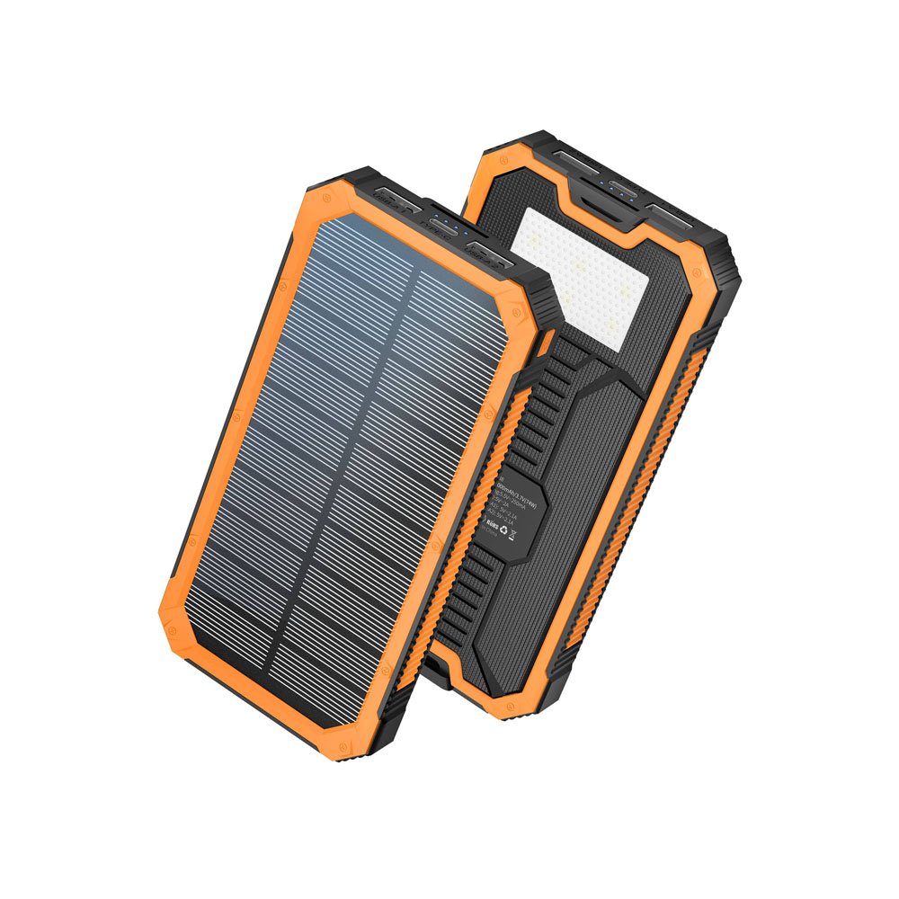 10000mAh Solar Power Bank with Fast Charging – Portable Solar Charger & Waterproof External Battery Pack for Camping, Hiking & Travel