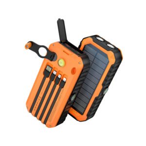 20000mAh Solar Power Bank – 6 Device Charging, 4 Charging Modes, 4 LED Light Modes