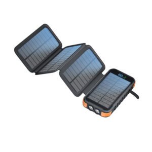 20000mAh Solar Power Bank with PD (Power DELIVERY)Fast Charging – Portable Solar Charger & Waterproof External Battery Pack for Camping, Hiking & Travel