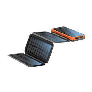 20000mAh Solar Power Bank, 4-Port Portable Charger with 3 Charging Modes, 4 LED Light Modes, Dual USB & USB-C Fast Charging for Outdoor Camping, Travel, and Emergency